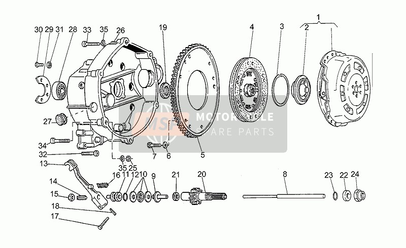 Moto Guzzi Strada 750 1994 Clutch for a 1994 Moto Guzzi Strada 750