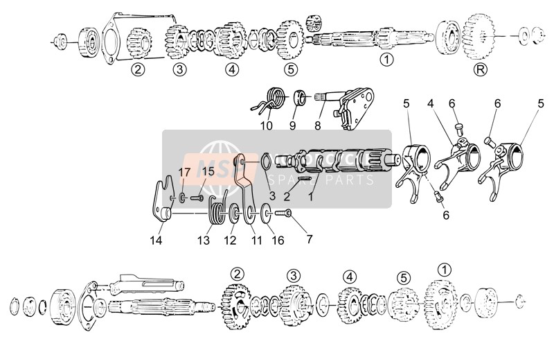 Moto Guzzi V7 Classic 750 2011 Gear Box Selector for a 2011 Moto Guzzi V7 Classic 750