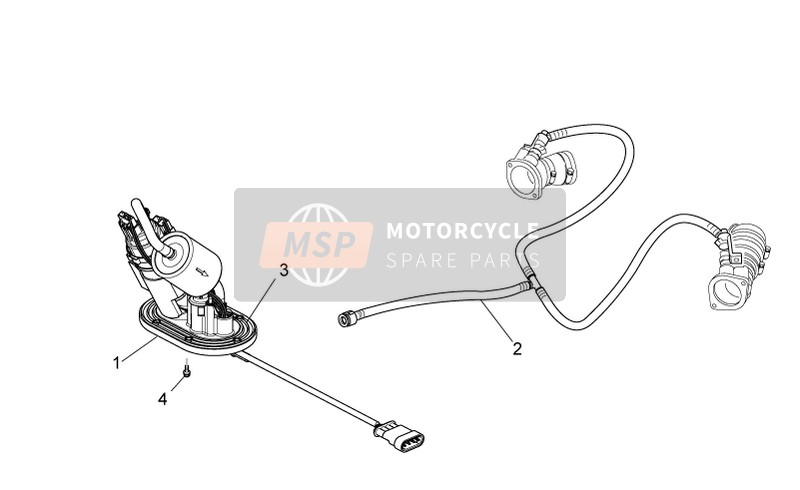 Moto Guzzi V7 II Racer ABS 750 2015 Benzine pomp voor een 2015 Moto Guzzi V7 II Racer ABS 750