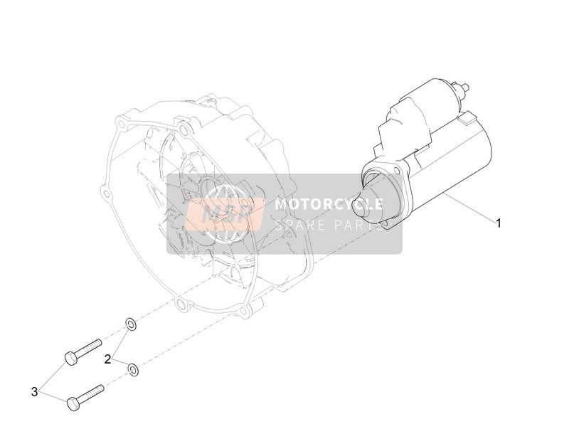 Moto Guzzi V7 III Anniversario 750 E4 ABS 2017 Inicio / Arrancador eléctrico para un 2017 Moto Guzzi V7 III Anniversario 750 E4 ABS
