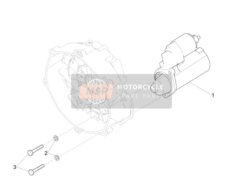 Moto Guzzi V7 III Special 750 E4 ABS 2018 Starter / Elektrische starter voor een 2018 Moto Guzzi V7 III Special 750 E4 ABS