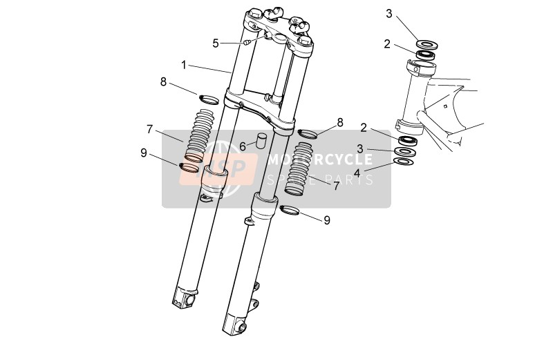 Moto Guzzi V7 Racer 750 2015 Front Fork I for a 2015 Moto Guzzi V7 Racer 750