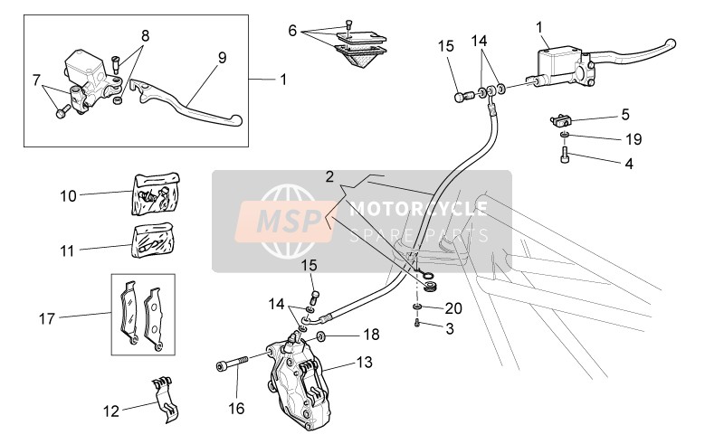 Moto Guzzi V7 Racer 750 2015 Front Brake System for a 2015 Moto Guzzi V7 Racer 750