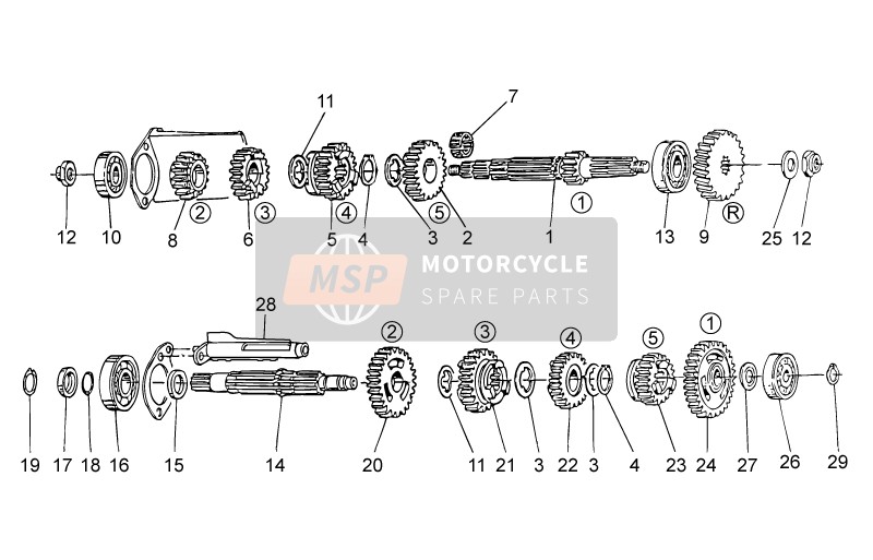 Moto Guzzi V7 Racer 750 2015 Gear Box for a 2015 Moto Guzzi V7 Racer 750