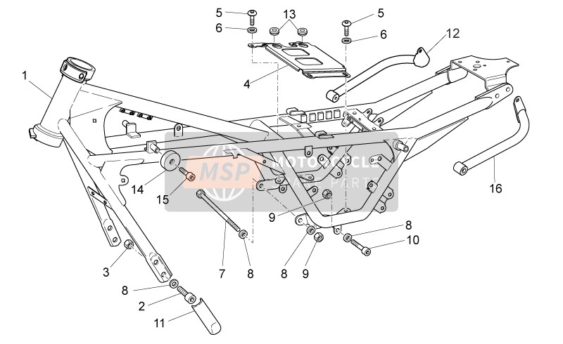 Moto Guzzi V7 Special 750 2014 Rahmen I für ein 2014 Moto Guzzi V7 Special 750