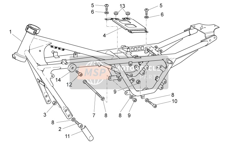 Moto Guzzi V7 Stone 750 2015 Telaio I per un 2015 Moto Guzzi V7 Stone 750