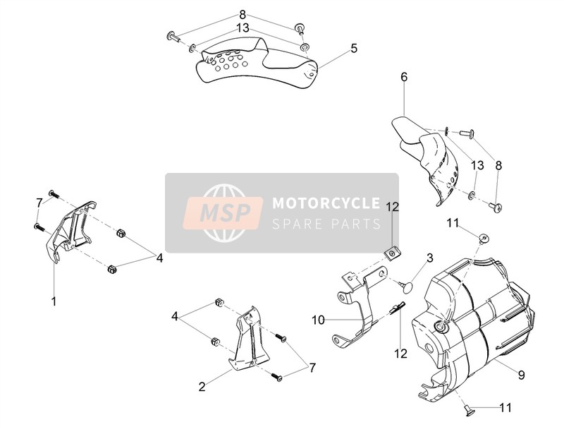 Moto Guzzi V9 Bobber 850 E4 ABS 2018 Schutz für ein 2018 Moto Guzzi V9 Bobber 850 E4 ABS
