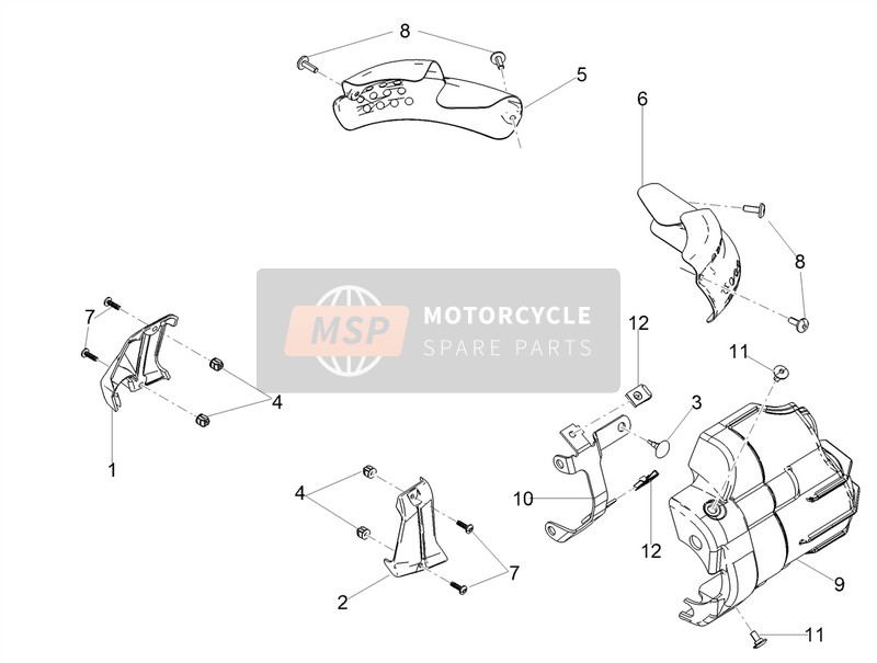 Moto Guzzi V9 Roamer 850 E4 ABS 2018 Protezione per un 2018 Moto Guzzi V9 Roamer 850 E4 ABS