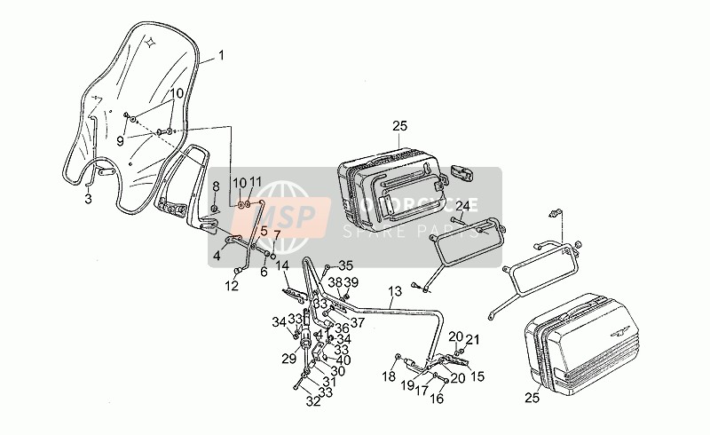 Moto Guzzi V 35 Florida 350 1987 Accessoires pour un 1987 Moto Guzzi V 35 Florida 350