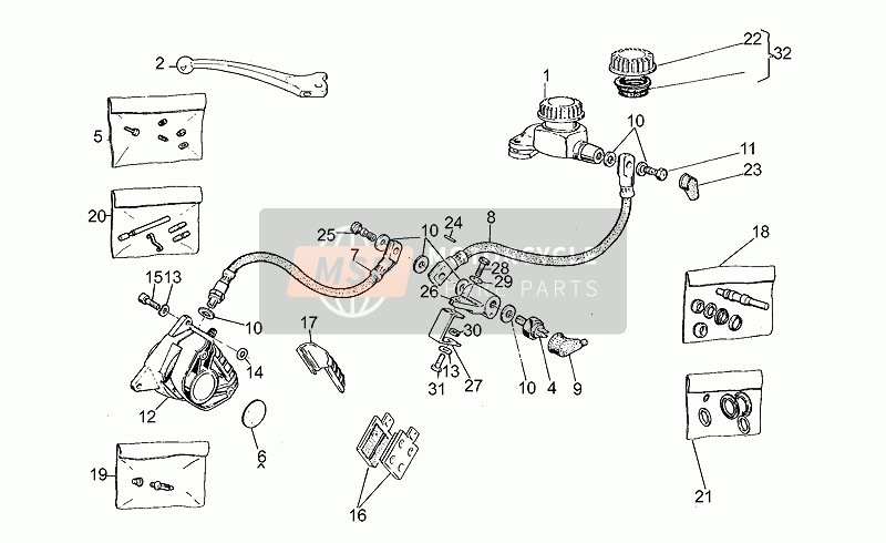 GU65659200, BLEEDER+CAP Brembo D.6, Piaggio, 2