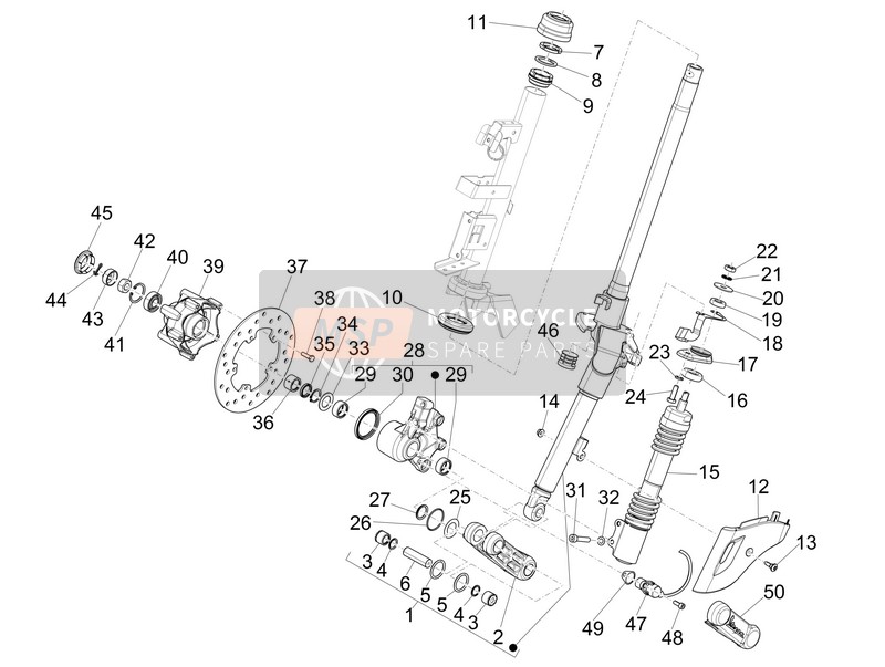 Fork/Steering Tube - Steering Bearing Unit