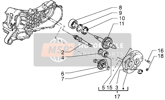 4874855, Radachse Z=49 C19-C22-DT-C381, Piaggio, 0