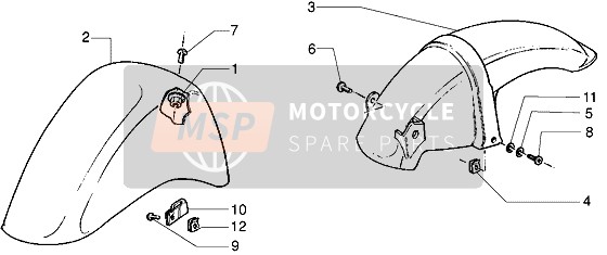 82490050V6, Vorderradkotflügel Vorne, Piaggio, 0