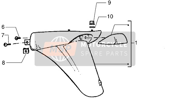 29421800V3, Rear Guard, Piaggio, 0