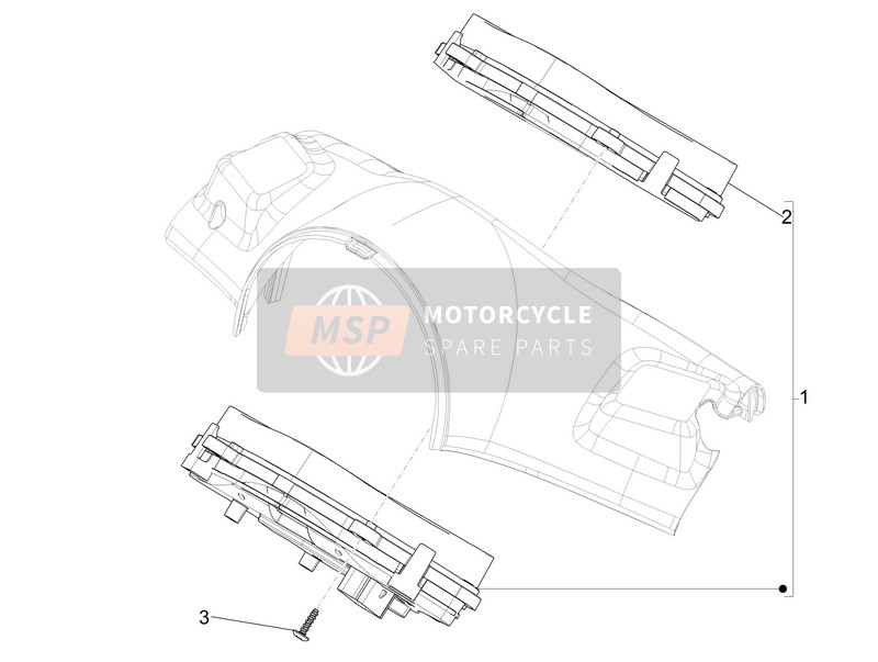 1D001579, Cockpitinstrumente, Piaggio, 0