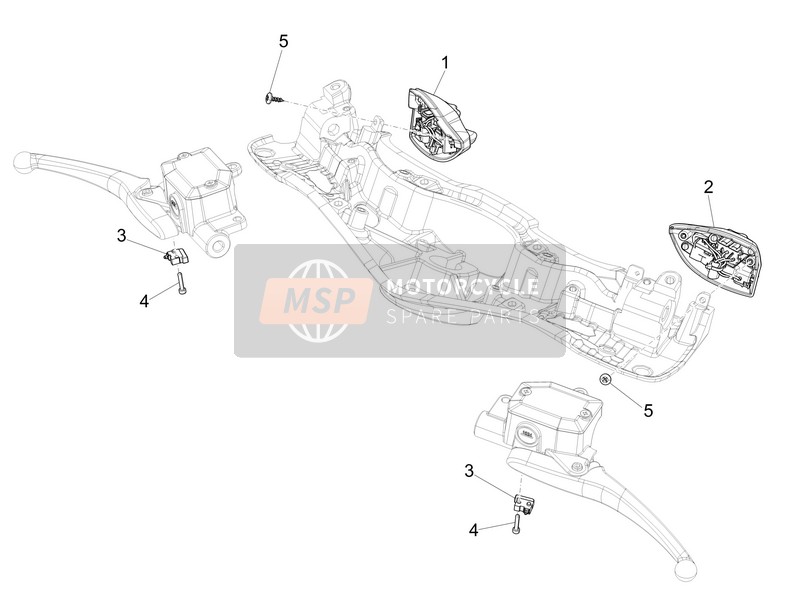Vespa 946 125 4T 3V ABS 2014 Selectors - Switches - Buttons for a 2014 Vespa 946 125 4T 3V ABS