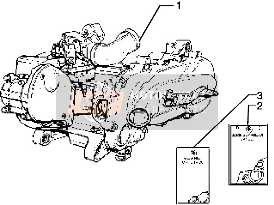 Vespa ET2 Iniezione 1998 Moteur pour un 1998 Vespa ET2 Iniezione