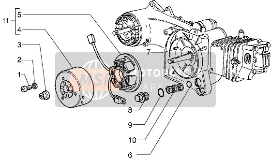 Vespa ET4 125 1997 Schwungrad Magnetzünder für ein 1997 Vespa ET4 125