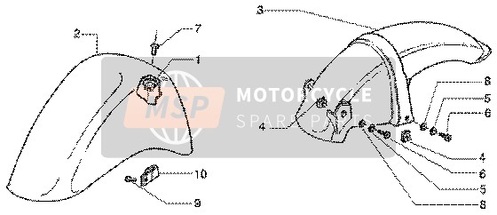 Front And Rear Mudguard