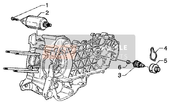 Vespa ET4 150 Leader 2003 Arrancador eléctrico para un 2003 Vespa ET4 150 Leader