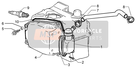 Vespa Granturismo 125 L 2004 Válvula de drenaje de aceite para un 2004 Vespa Granturismo 125 L