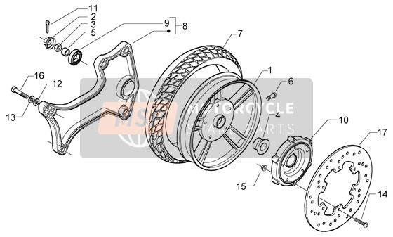 Roue arrière