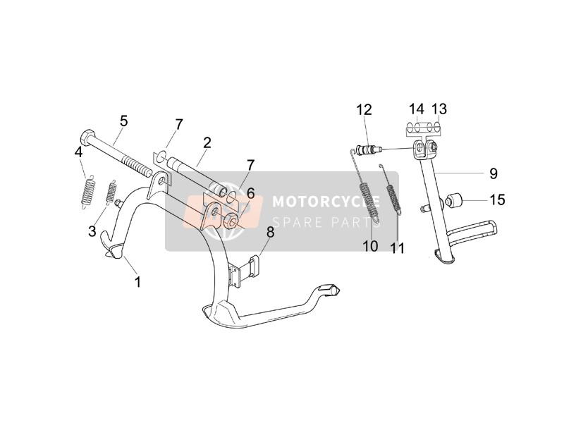 Vespa Granturismo 200 L (UK) 2005 Supporter/s pour un 2005 Vespa Granturismo 200 L (UK)