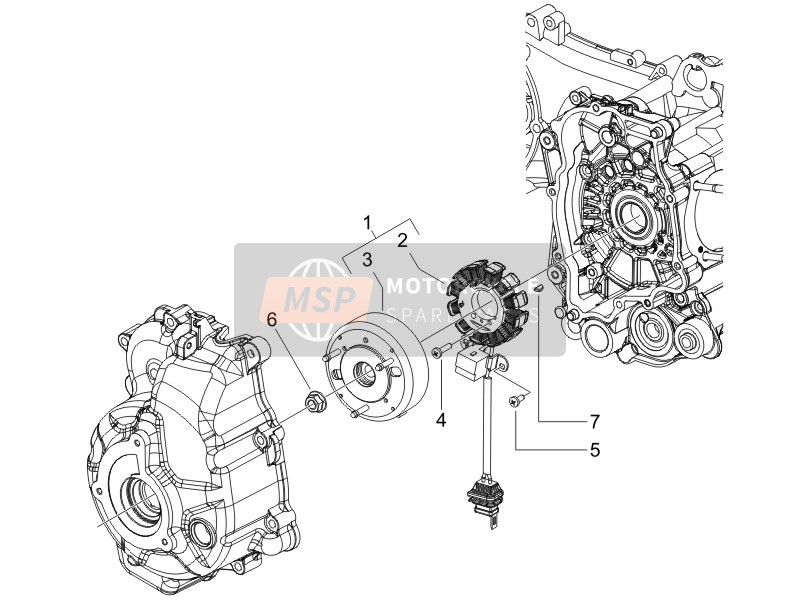 Vespa GTS 125 4T E3 (UK) 2010 Flywheel Magnets for a 2010 Vespa GTS 125 4T E3 (UK)