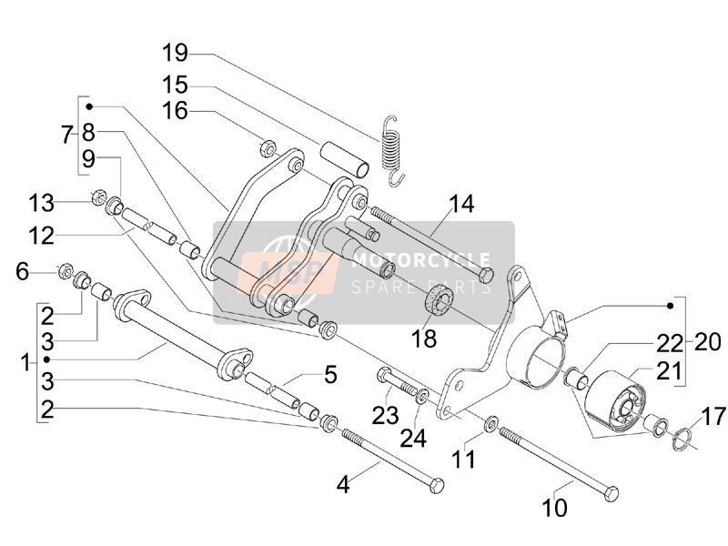 271779, Hex Socket Screw M10X215, Piaggio, 4