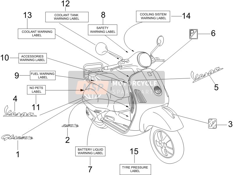 576708, Monogramme, Piaggio, 0