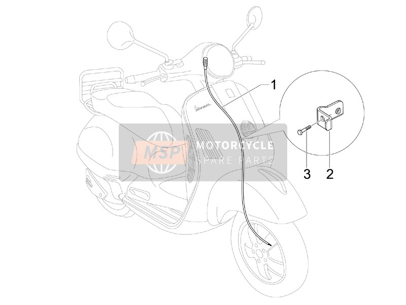 Vespa GTS 300 ie Super Sport 2011 Transmisiones para un 2011 Vespa GTS 300 ie Super Sport