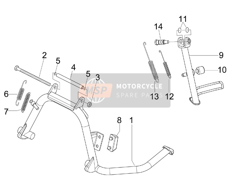 Vespa GTS 300 ie Touring 2012 In piedi/s per un 2012 Vespa GTS 300 ie Touring