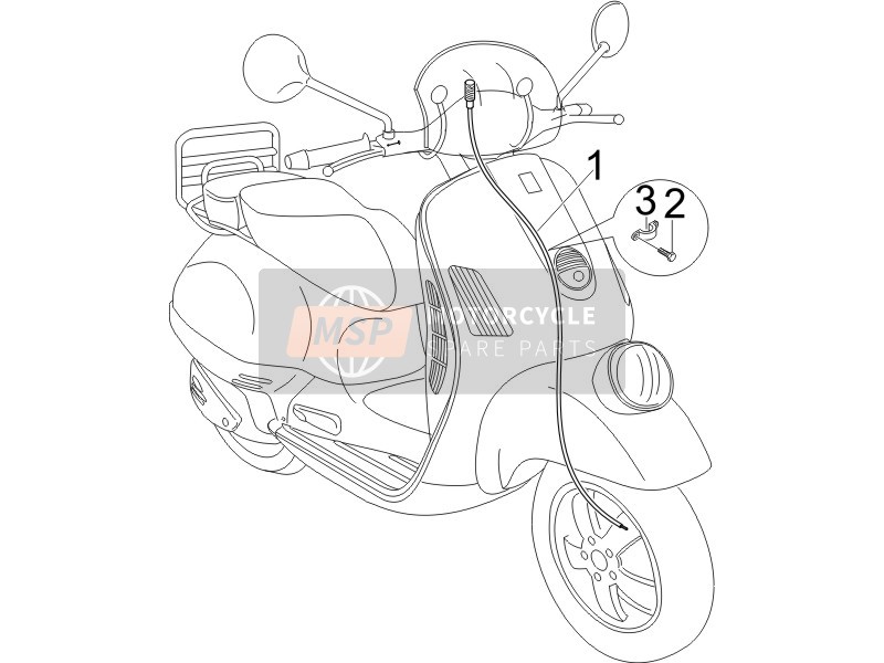 Vespa GTV 125 4T E3 2006 Trasmissioni per un 2006 Vespa GTV 125 4T E3