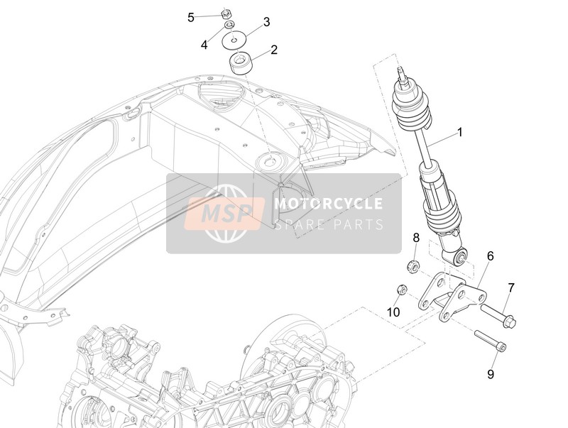 Suspension arrière - Amortisseur/s