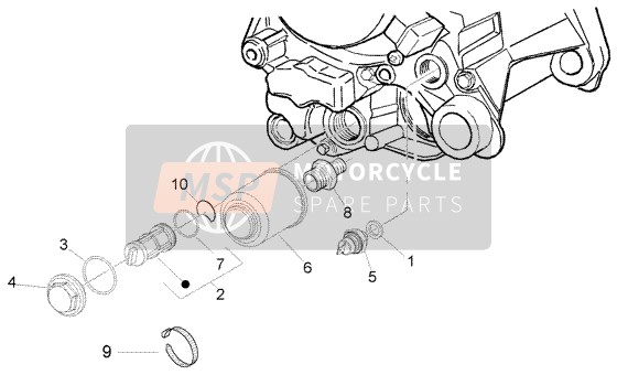 Vespa LX 125 2005 Ölfilter für ein 2005 Vespa LX 125