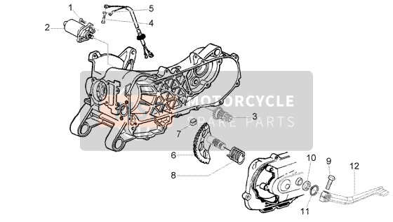 827608, Kickstarterhebel, Piaggio, 0