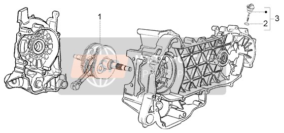 Vespa LX 125 2006 Crankshaft for a 2006 Vespa LX 125