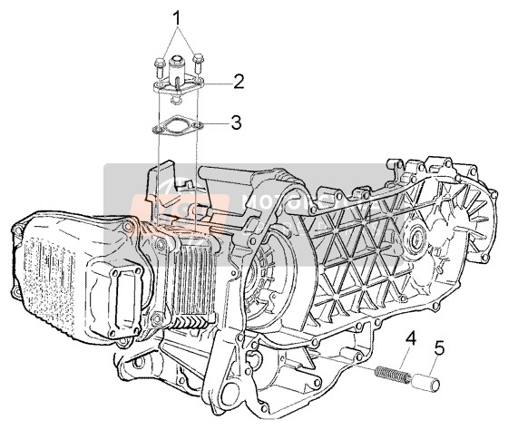 Vespa LX 125 2006 Kettenspanner-By-Pass-Ventil für ein 2006 Vespa LX 125