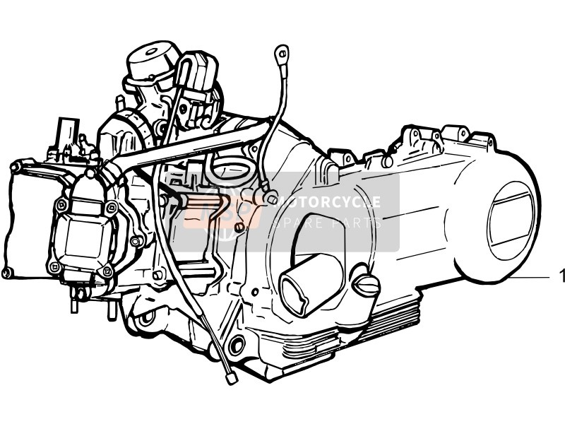 Vespa LX 125 4T 2006 Moteur, Assemblée pour un 2006 Vespa LX 125 4T