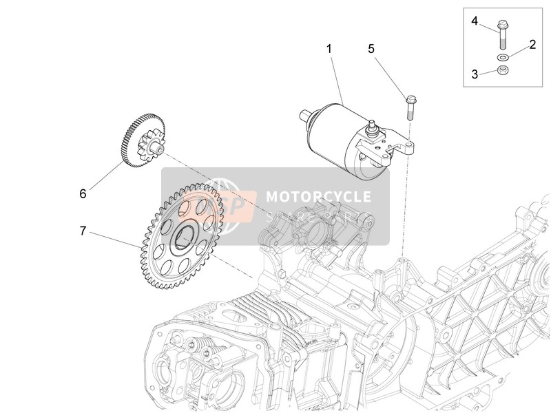 Vespa LX 125 4T 3V ie 2013 Anlasser - Elektrischer Anlasser für ein 2013 Vespa LX 125 4T 3V ie