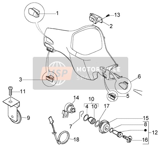 Vespa LX 150 2005 Elektrisches Gerät für ein 2005 Vespa LX 150