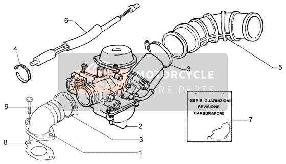 Vespa LX 150 2005 Carburettor for a 2005 Vespa LX 150