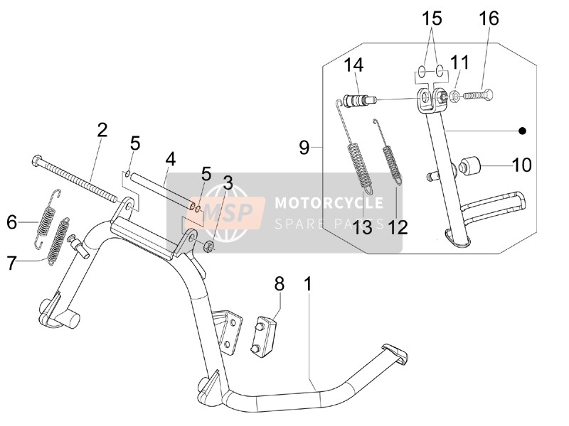 Vespa LX 150 4T ie Touring 2012 Standaard/s voor een 2012 Vespa LX 150 4T ie Touring