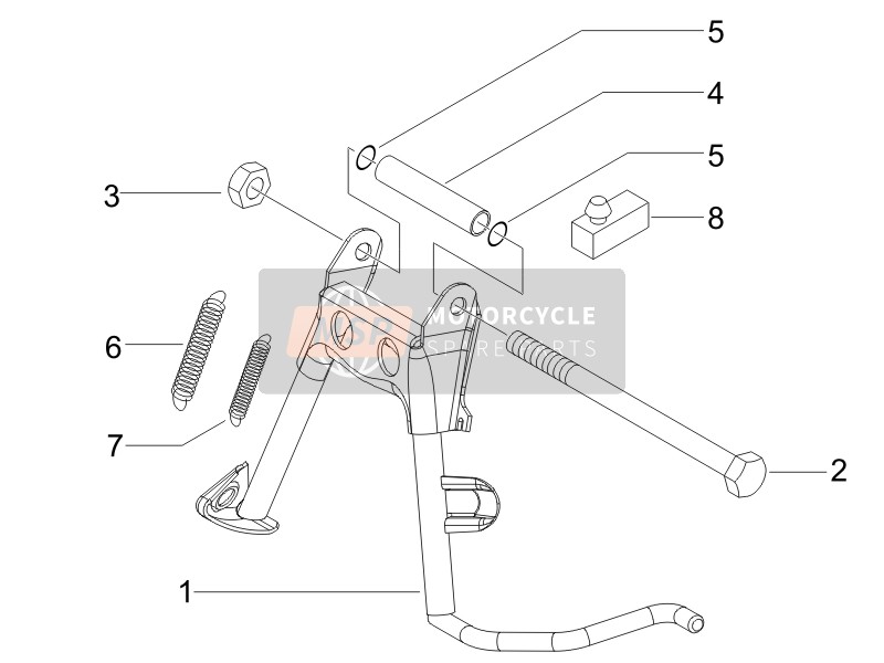 Vespa LX 150 4T (USA) 2006 Stand/s for a 2006 Vespa LX 150 4T (USA)