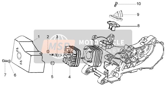 Cylinder Head-Cooling Hood-Inlet And Induction Pipe