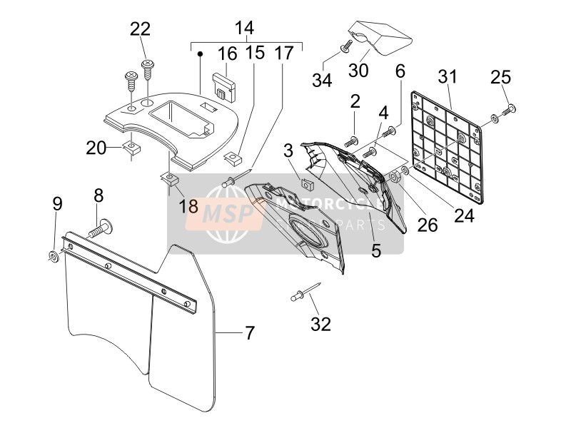 Rear Cover - Splash Guard