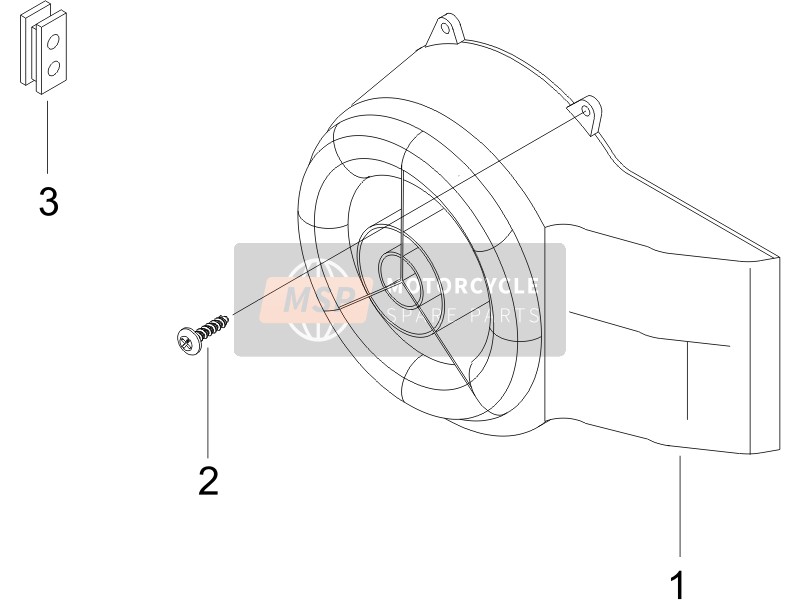 Vespa LXV 50 2T Navy 2008 Flywheel Magnets Cover - Oil Filter for a 2008 Vespa LXV 50 2T Navy