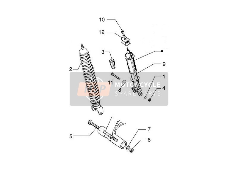 015594, Screw M10X65, Piaggio, 2