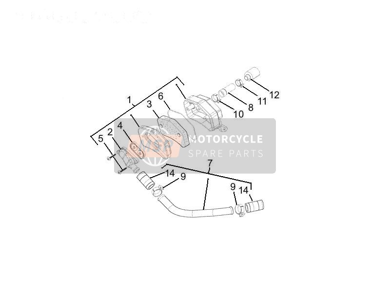 Vespa PX 125 30 Anni 2008 Caja de aire secundaria para un 2008 Vespa PX 125 30 Anni