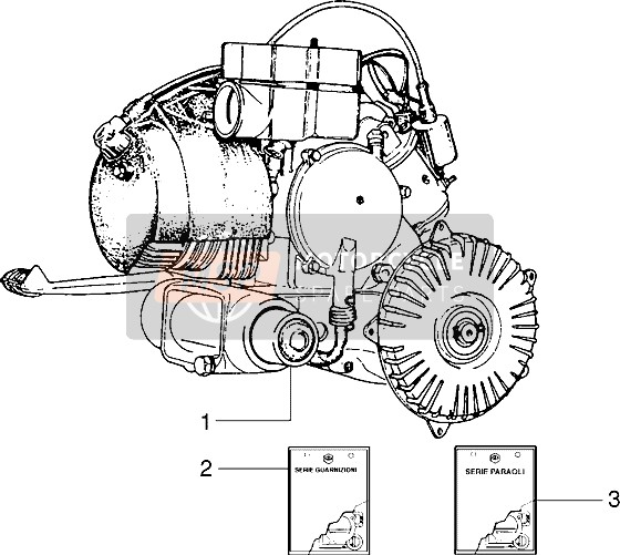 Vespa PX 125 E 1992 Engine for a 1992 Vespa PX 125 E